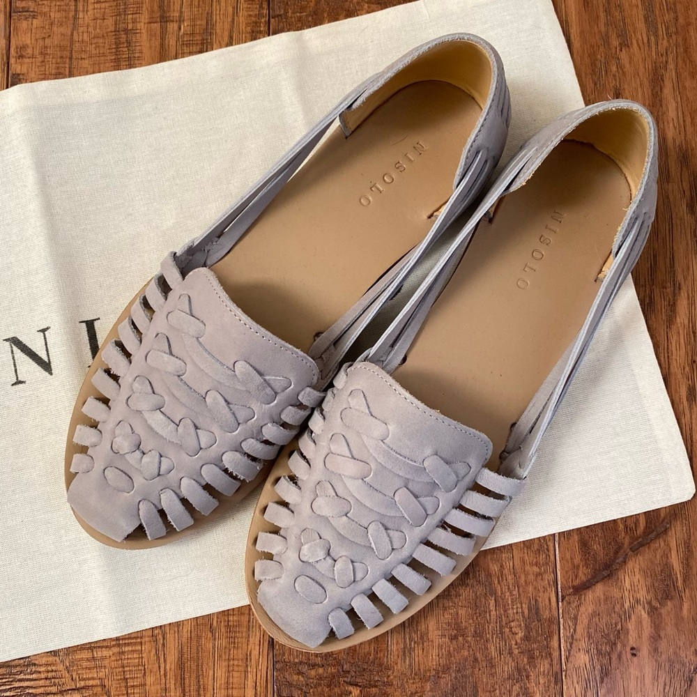 Gray Nisolo Huarache sandals